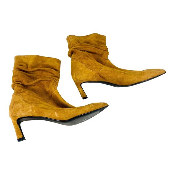 Stuart Weitzman Demi Benatar Carmel SlouchSlouchy Suede Ankle Boots Size 6.5M - Picture 2 of 11